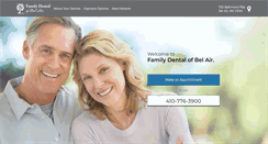 Desktop Screenshot of familydentalofbelair.com